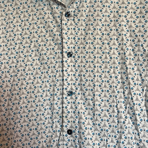 Buttercloth Robert Herjavec men’s white long sleeve button down shirt - Picture 3 of 10